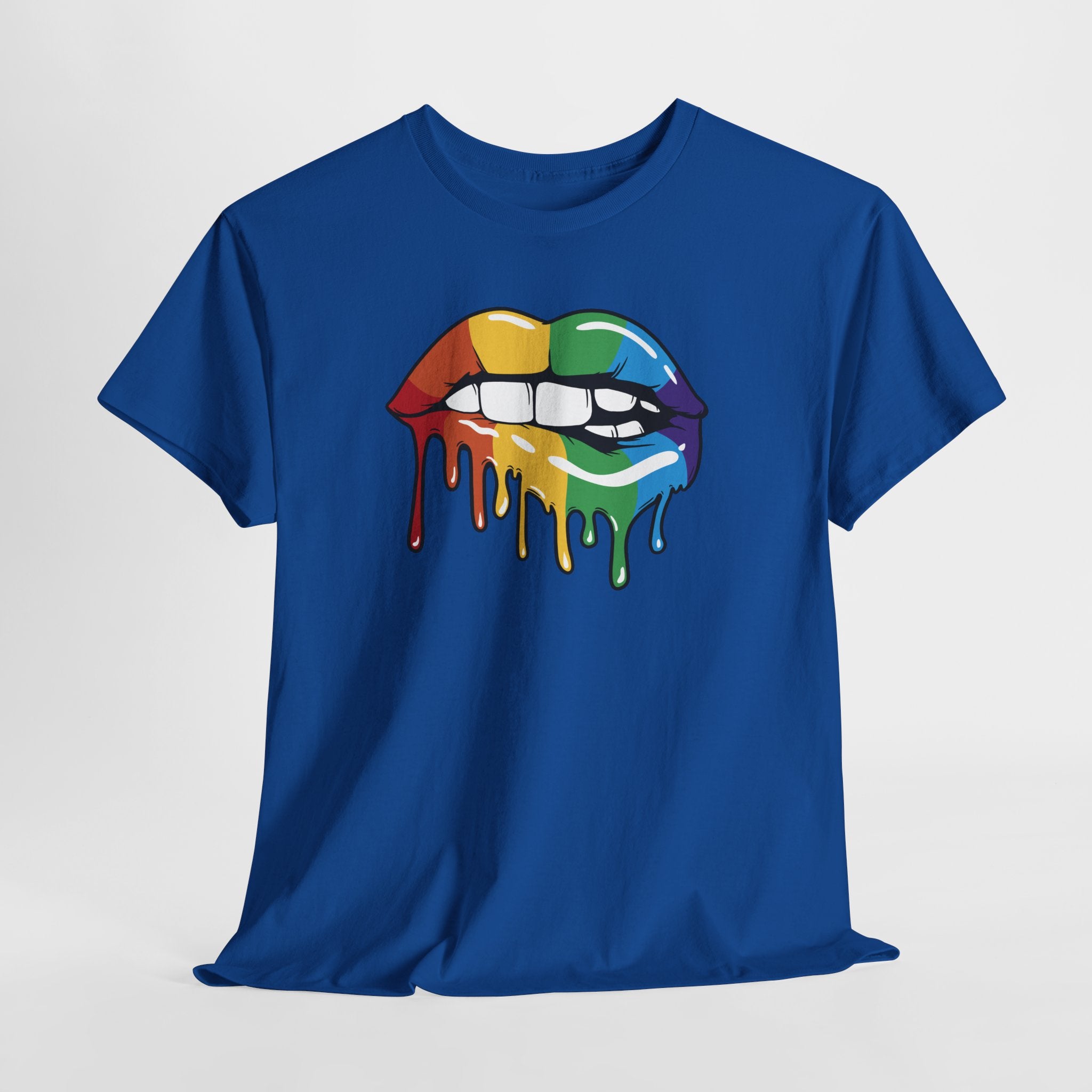 Rainbow Lips Shirt – Pride Lippen T-Shirt – LGBTQ+ Regenbogen Design