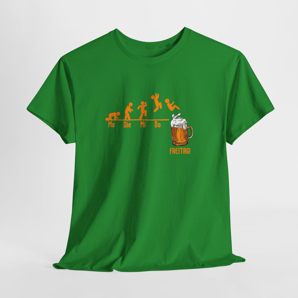 Wochentage Bis endlich Freitag - Lustiges Bier T-Shirt