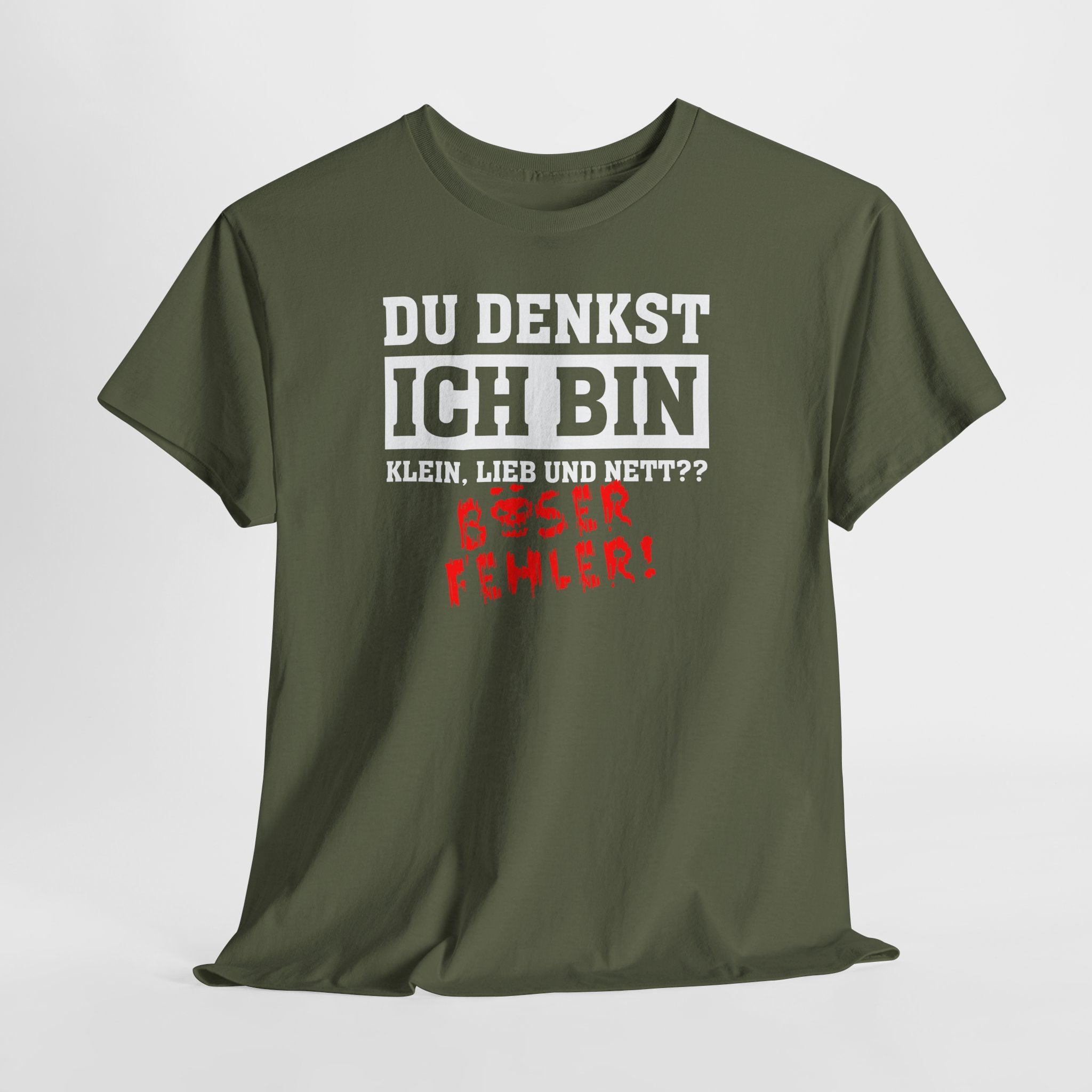 Böser Fehler Shirt – Klein, lieb und nett? Von wegen! Lustiges Spruchshirt
