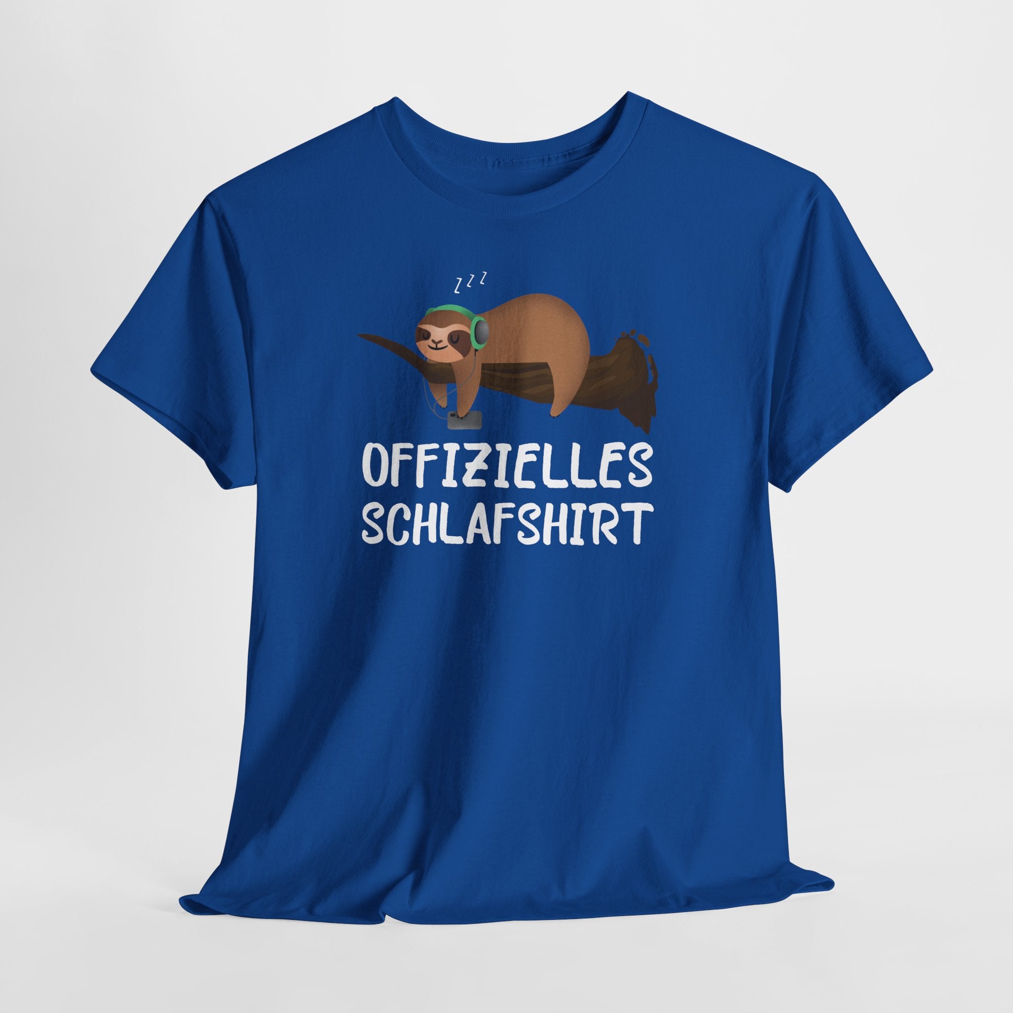 Offizielles Schlafshirt – Lustiges Faultier T-Shirt für Schlafmützen