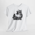 Nope Cat Shirt – Grumpy Katze mit Mittelfinger | Lustiges Katzenmotiv