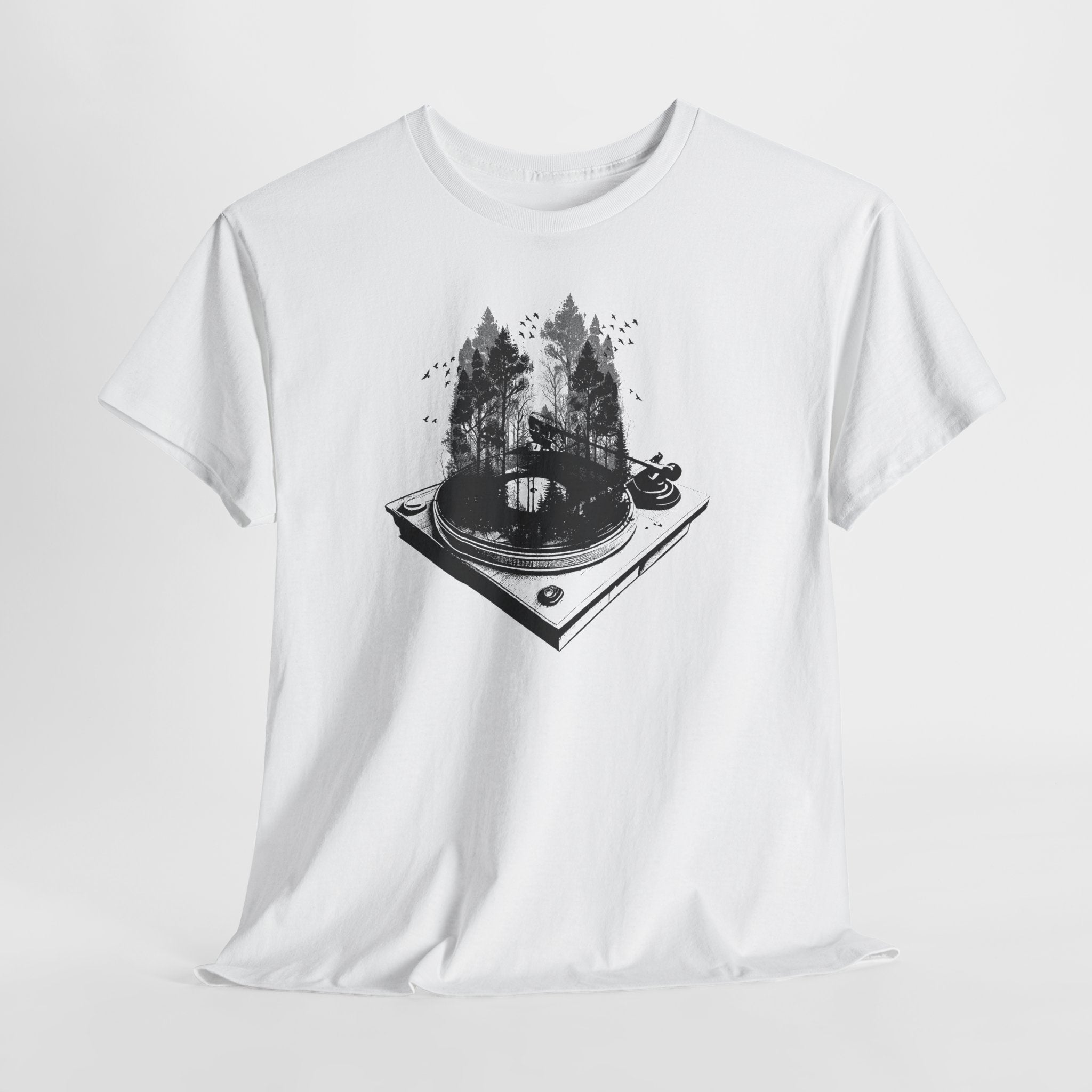 Schallplattenspieler Vinyl Natur T-Shirt