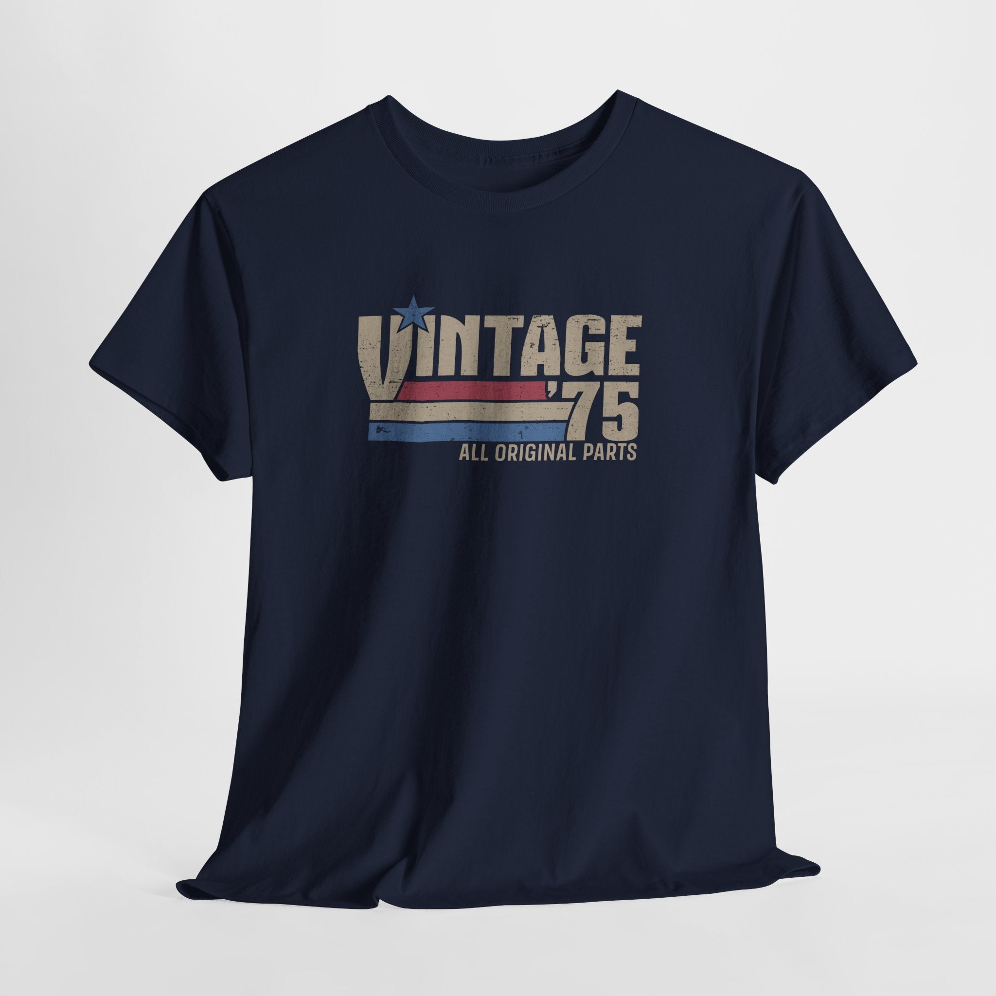50. Geburtstag Jahrgang 1975 Vintage 75 Original Parts Retro Geschenk T-Shirt