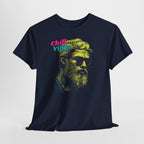 Chill Vibes T-Shirt – Neon Retro Hipster Design im Vintage Style