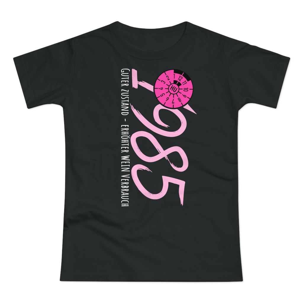 1985 Damen Geburtstagsshirt | Guter Zustand, erhöhter Weinverbrauch | Lustiges Shirt zum 40. Geburtstag | TÜV Plakette Design