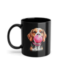 Hundeliebhaber T-Shirt - Lustiger Beagle mit Kaugummi - Beagle Hunde - Witzige Kaffee Tasse