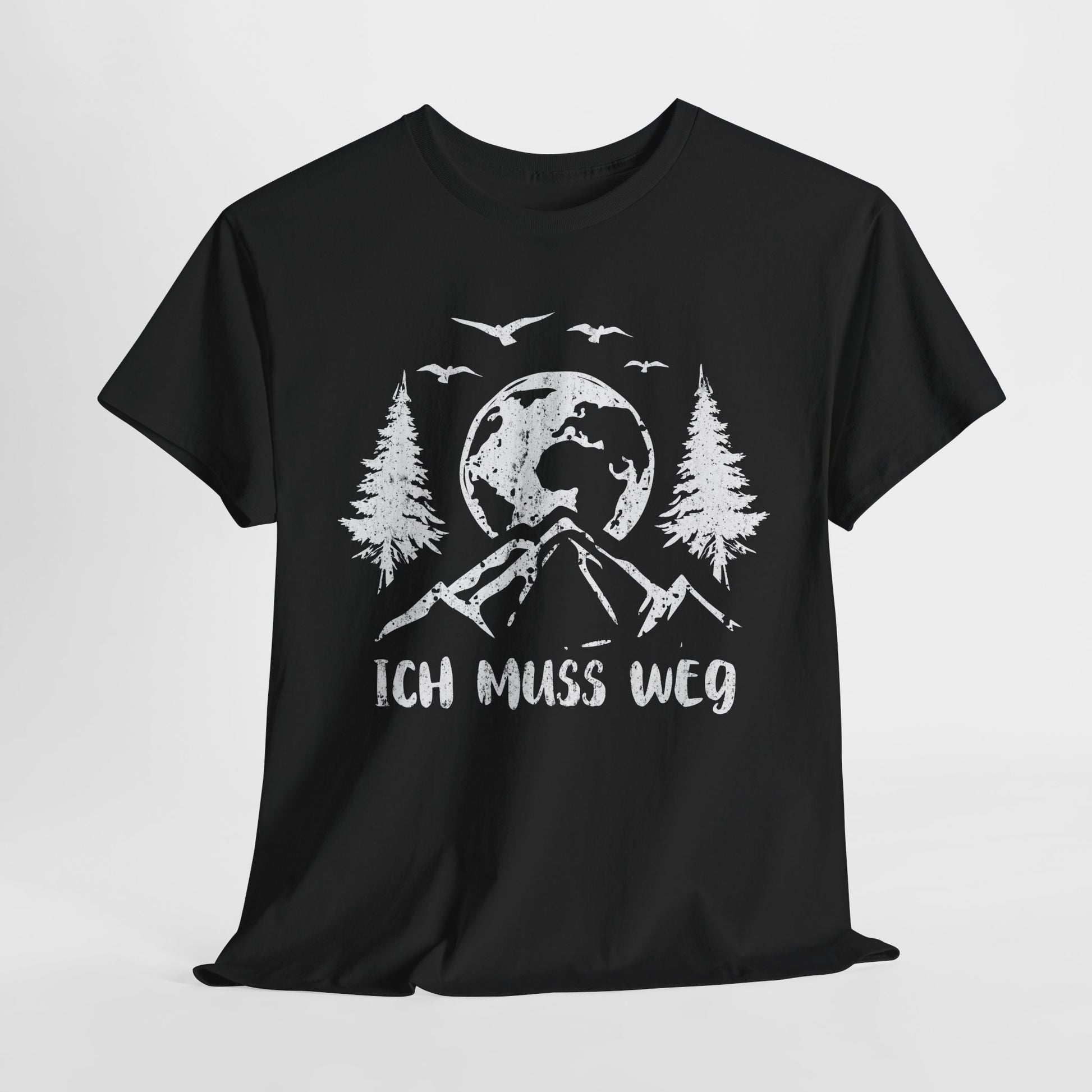 Bergmensch Berge Wandern Natur Shirt Ich Muss Weg Lustiges Geschenk T-Shirt