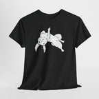 Karnickel Hase - Fliegt ganz entspannt mit ausgestrecktem Mittelfinger- Lustiges Shirt
