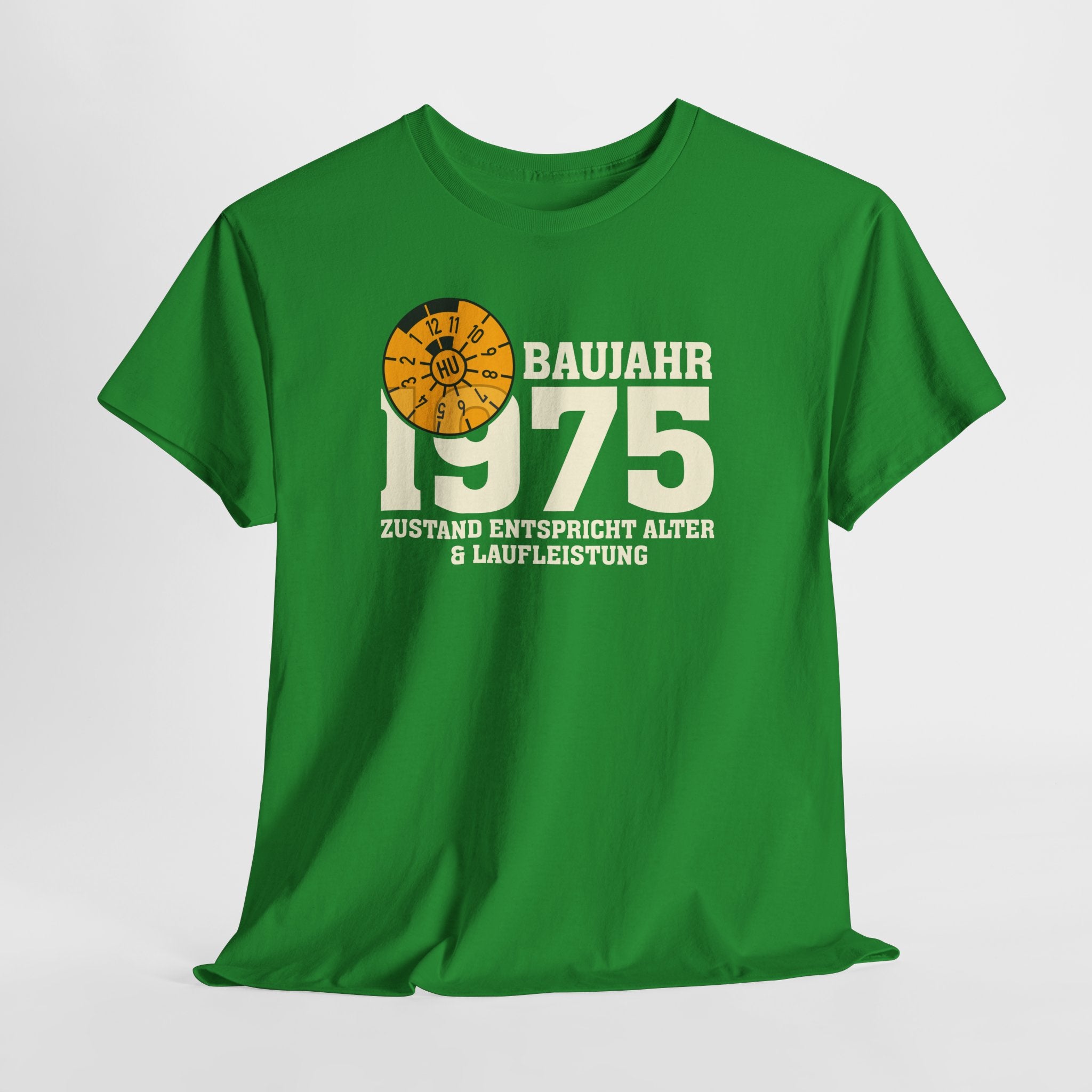 50. Geburtstag TÜV Plakette Baujahr 1975 Zustand entspricht Alter und Laufleistung Lustiges Geschenk T-Shirt