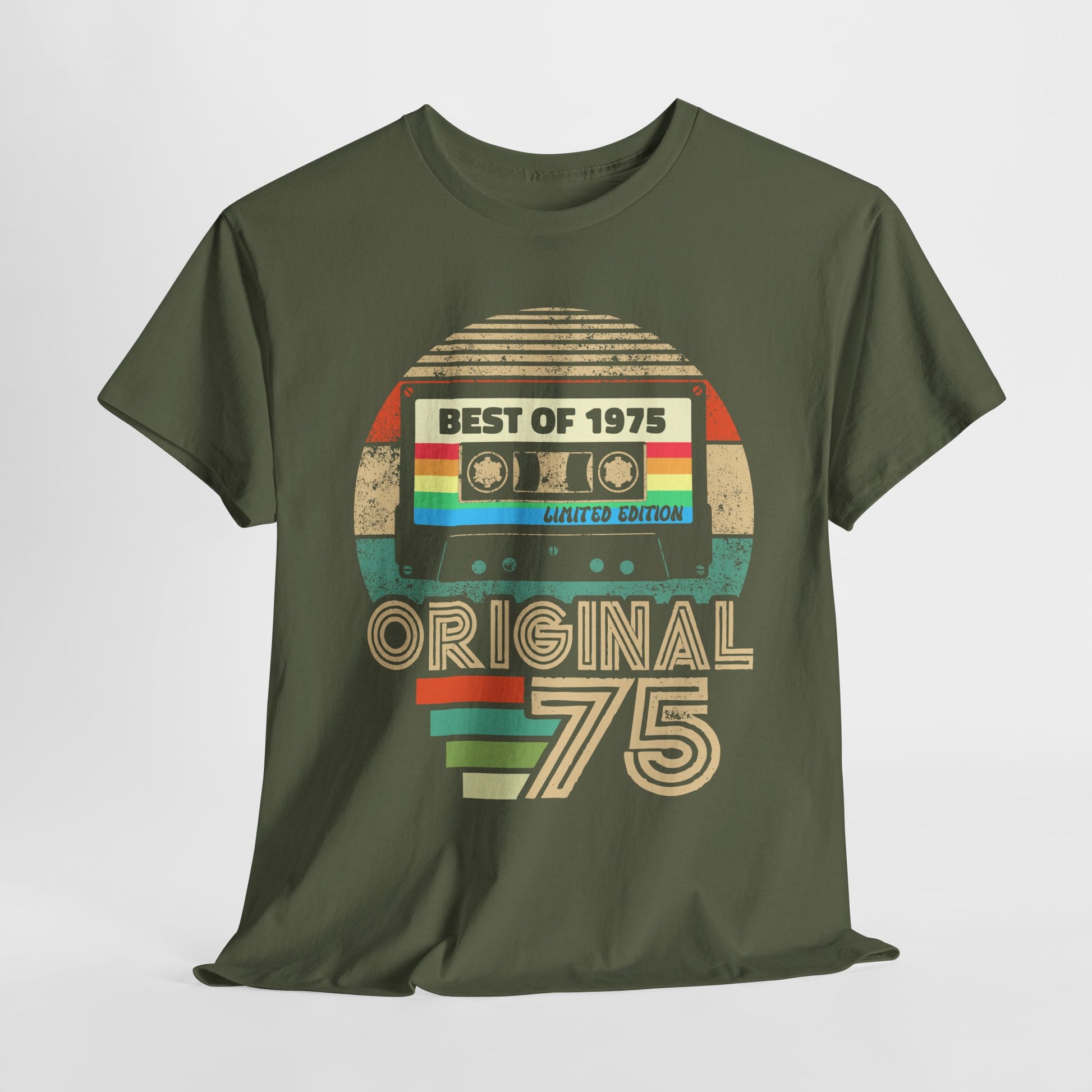 50. Geburtstag Original 1975 Best Of 1975 Retro Musik Kassette Limited Edition Geschenk T-Shirt
