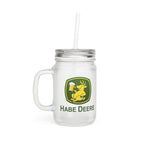 Habe Deere - Trinkglas aus satiniertem Glas frosted look