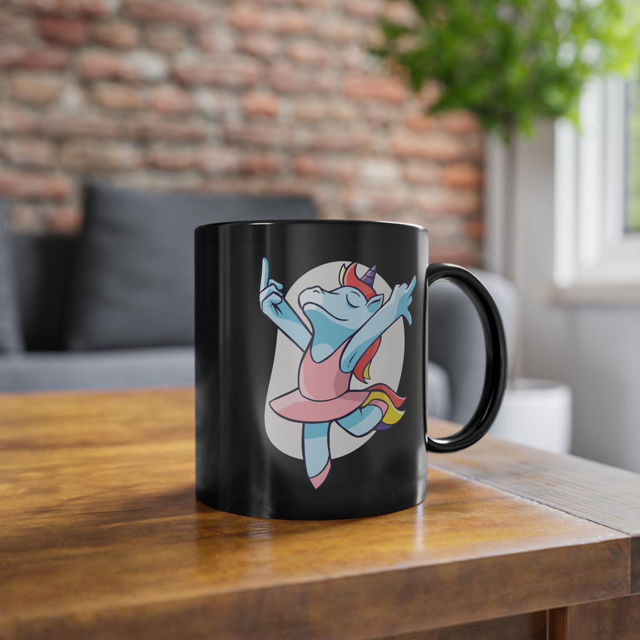 Tanzendes Ballett Einhorn Mit Mittelfinger Lustige Kaffee Tasse