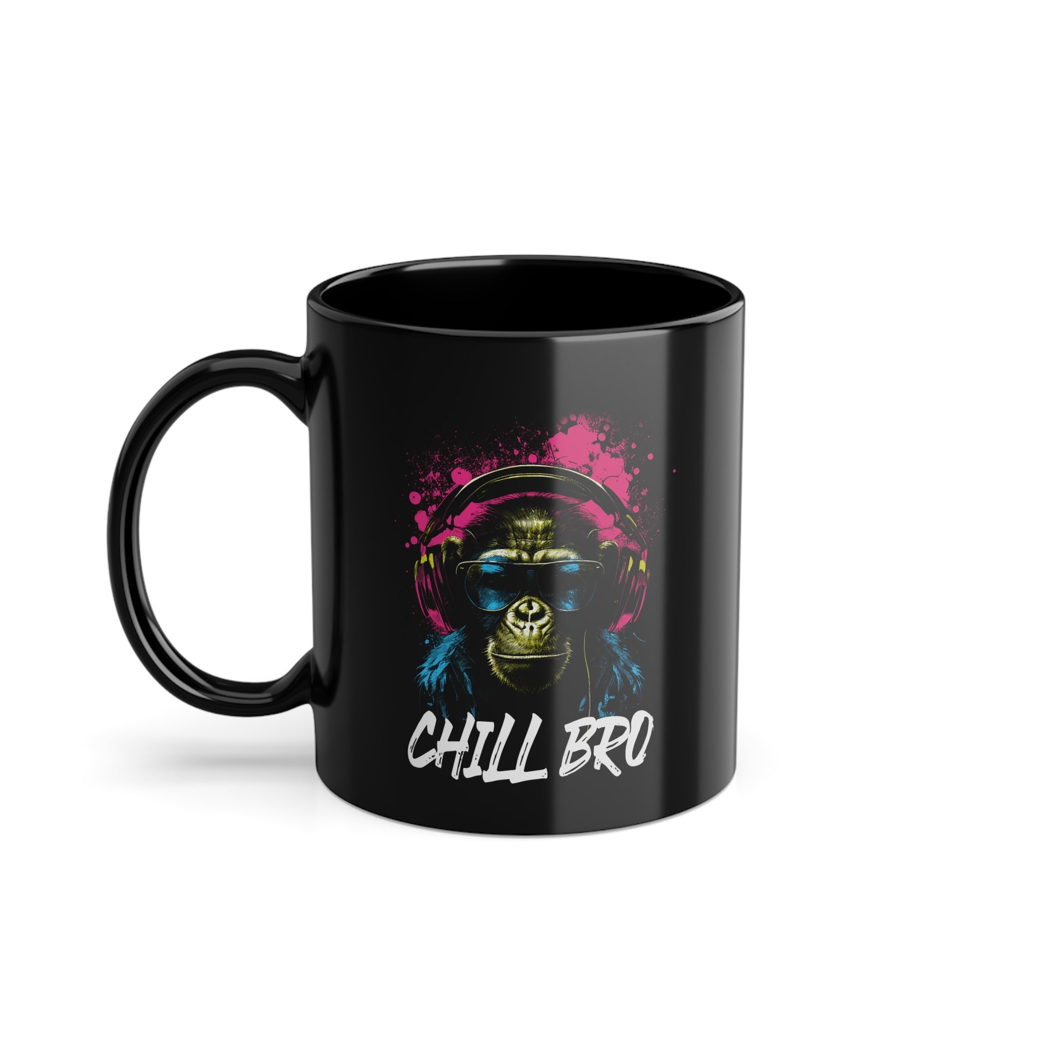 CHILL BRO - Cooler Affe mit Sonnenbrille Geschenkidee Gamer - Geschenk Kaffee Tasse