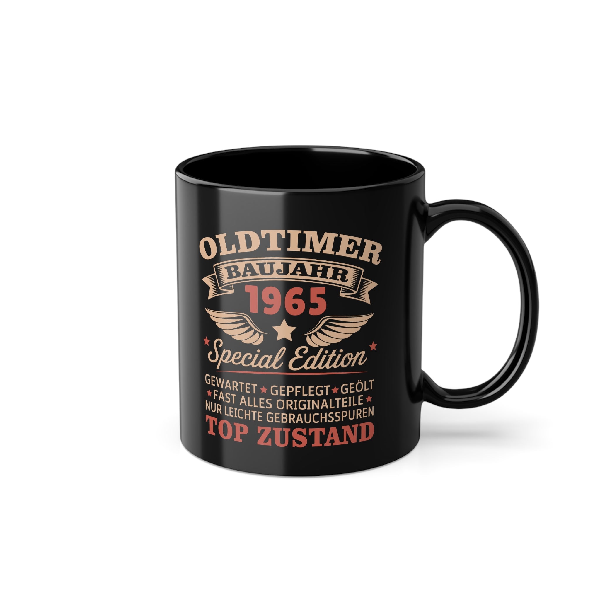 60. Geburtstag Mann Frau 60 Jahre Baujahr 1965 - Oldtimer - Lustige Geschenk Kaffee Tasse