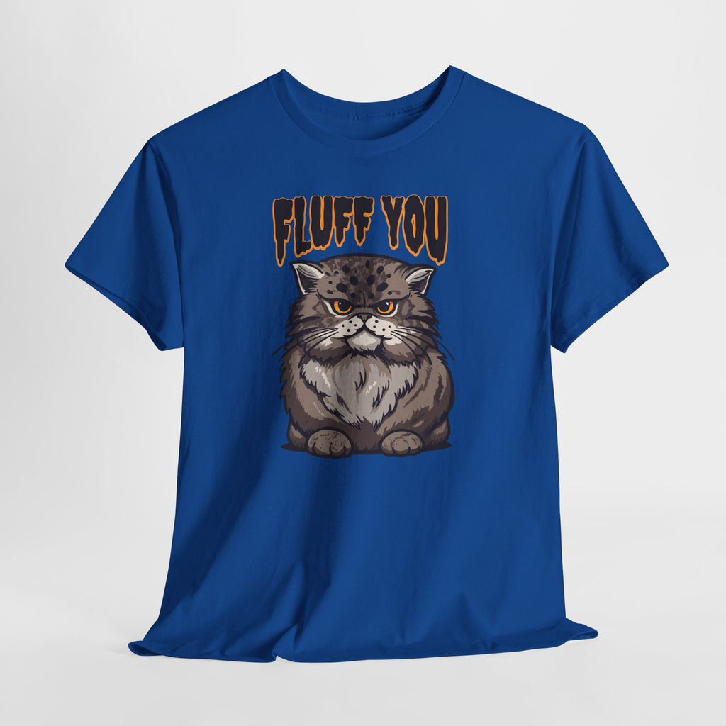 Fluff You Katzen T-Shirt – Lustige Grumpy Cat Illustration für Katzenliebhaber