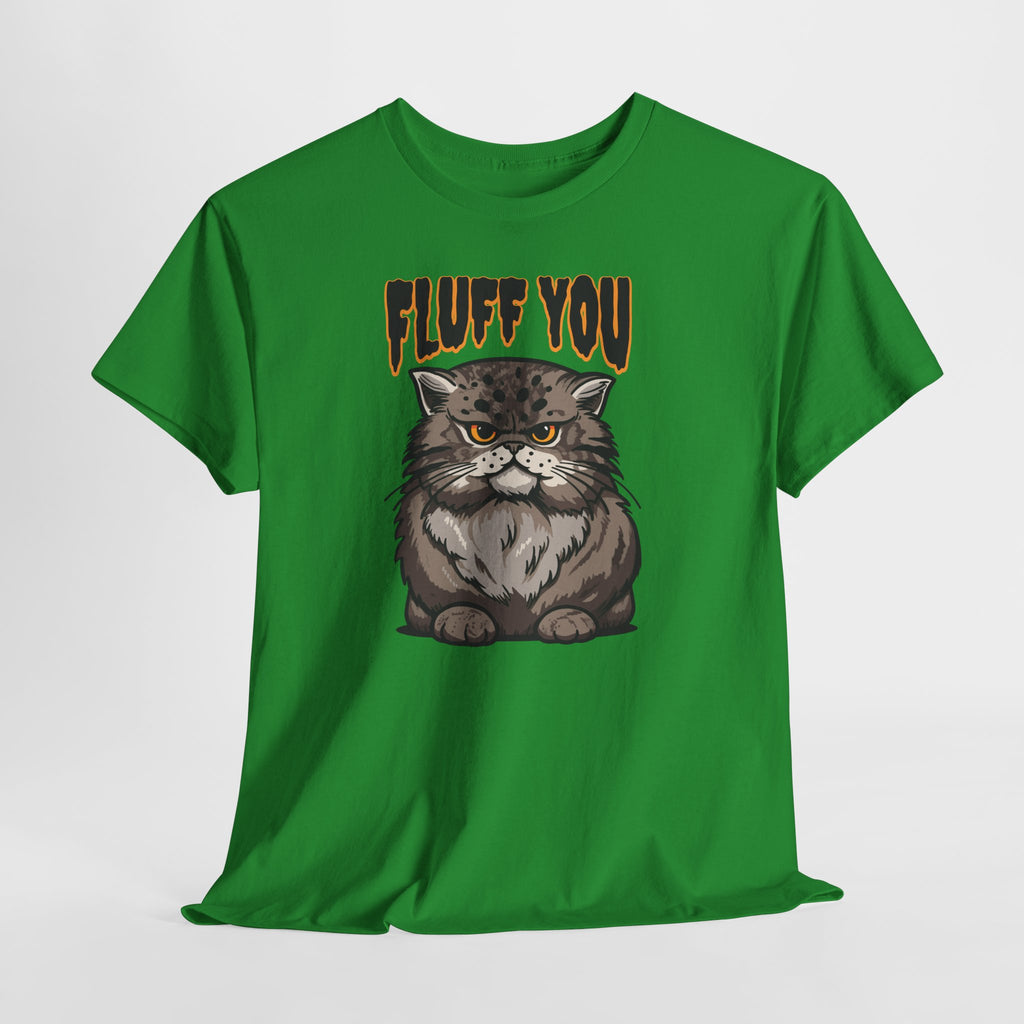 Fluff You Katzen T-Shirt – Lustige Grumpy Cat Illustration für Katzenliebhaber