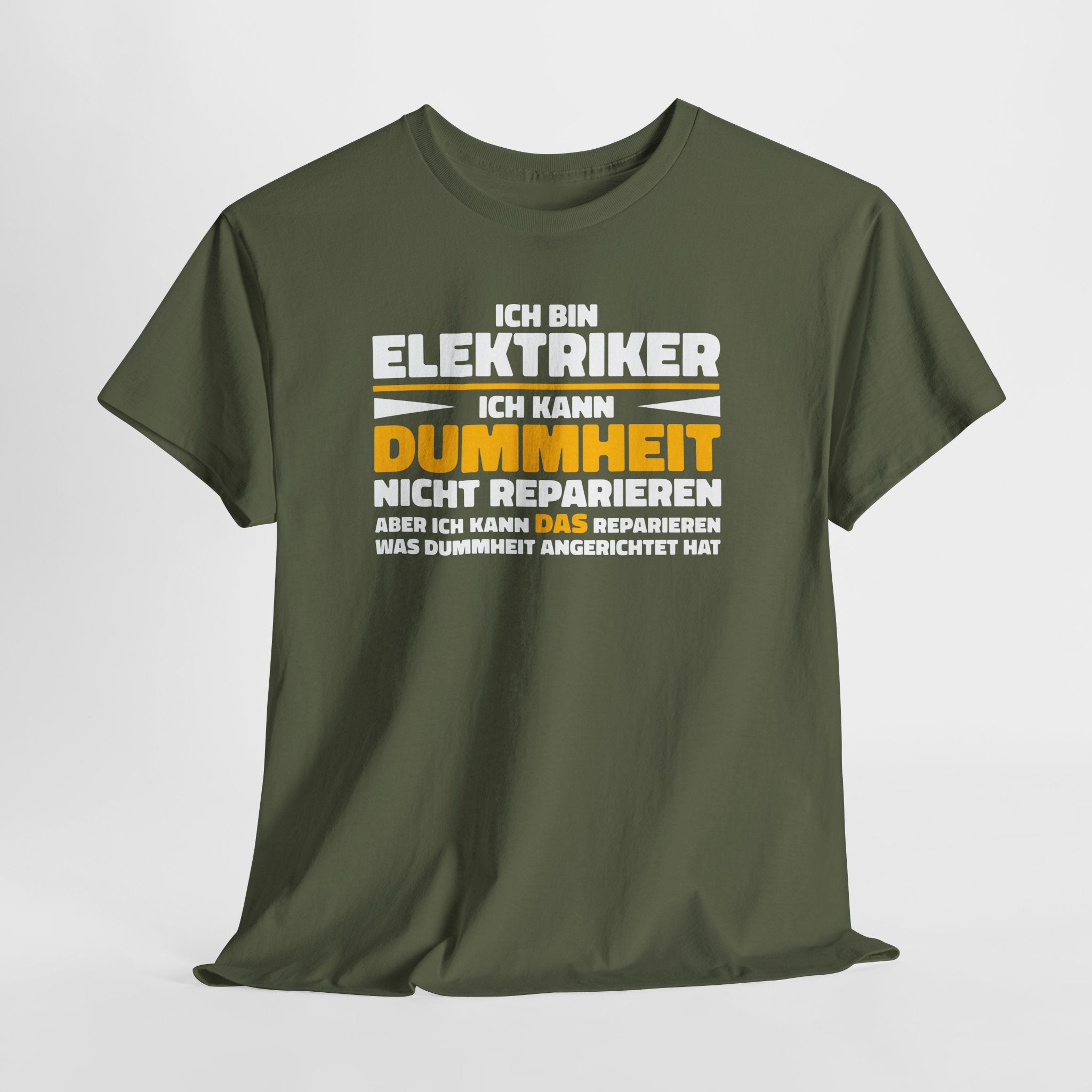 Bin Elektriker kann Dummheit nicht reparieren Lustiges T-Shirt - Witziges Geschenk für Elektriker - Unisex T-Shirt
