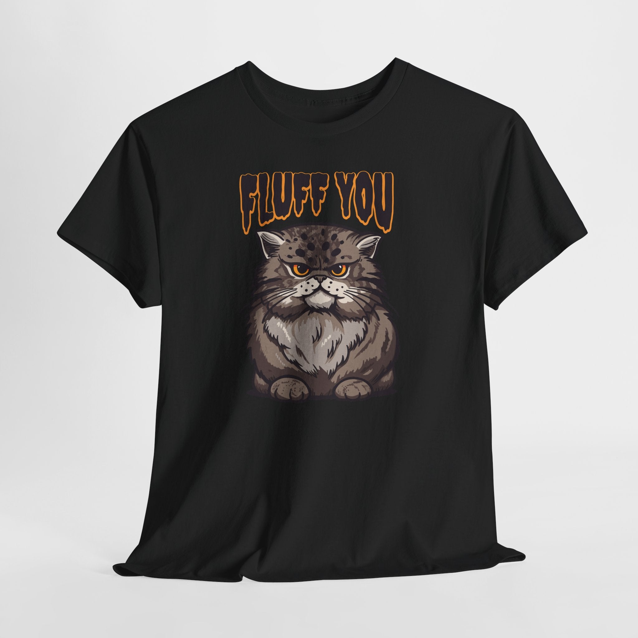 Fluff You Katzen T-Shirt – Lustige Grumpy Cat Illustration für Katzenliebhaber