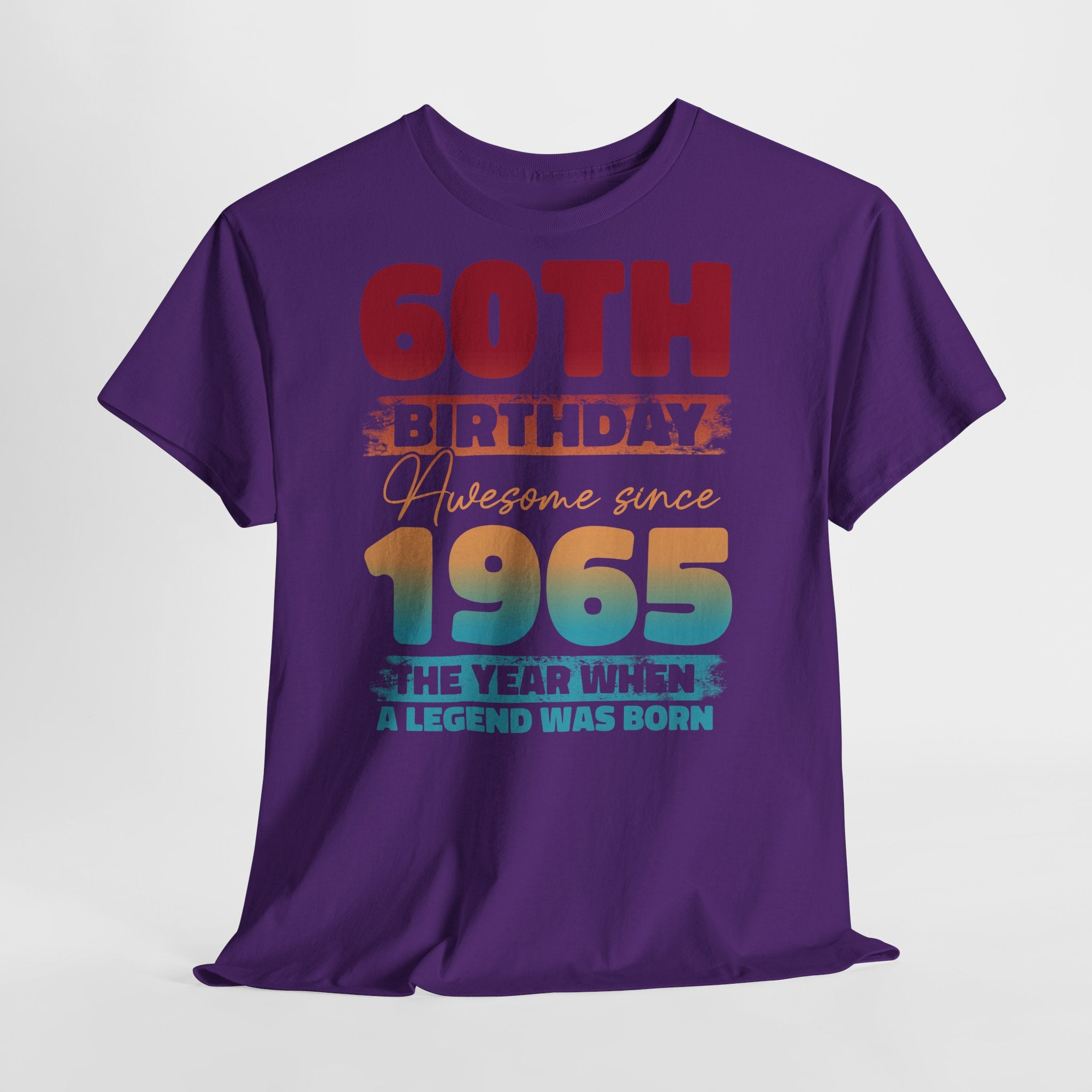 60. Geburtstag Vintage Retro Limited Edition Geboren 1965 Legend Was Born Geschenk T-Shirt