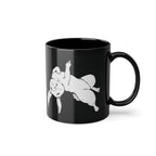 Hase Karnickel mit Mittelfinger Lustige Sarkasmus Kaffee Tasse