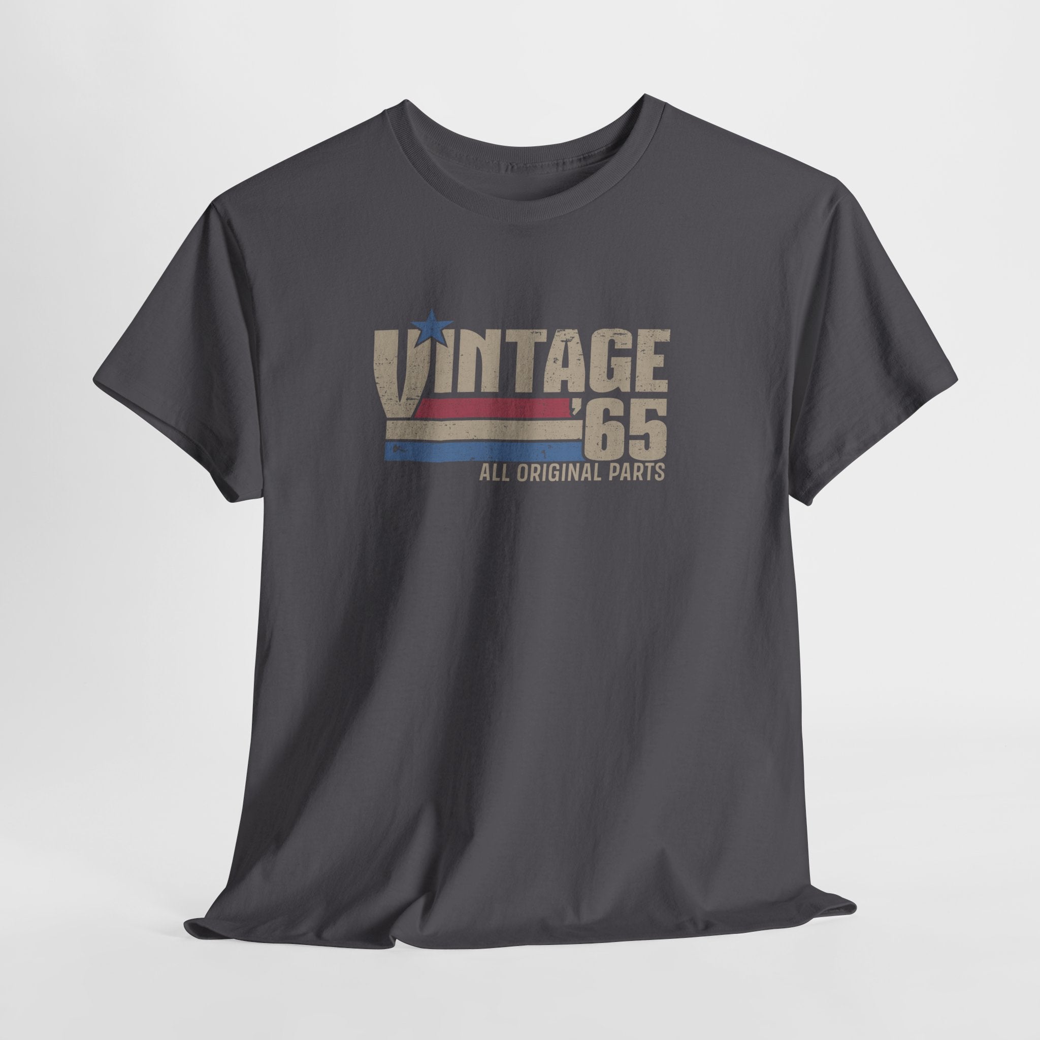 60. Geburtstag Jahrgang 1965 Vintage 65 Original Parts Retro Geschenk T-Shirt