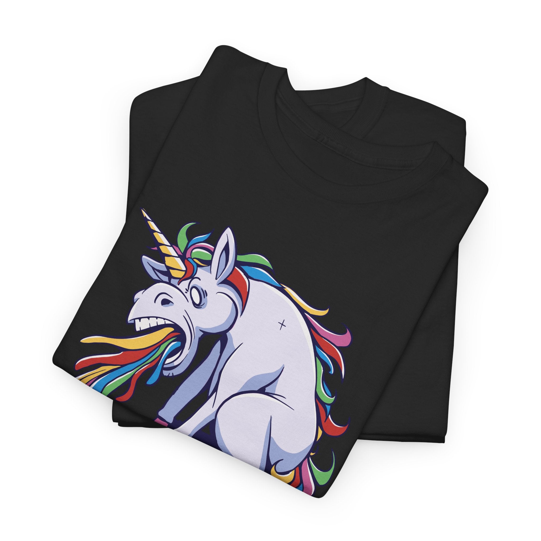 Kotzendes Einhorn Shirt – Lustiges Rainbow Vomit Einhorn – Buntes Fun Shirt