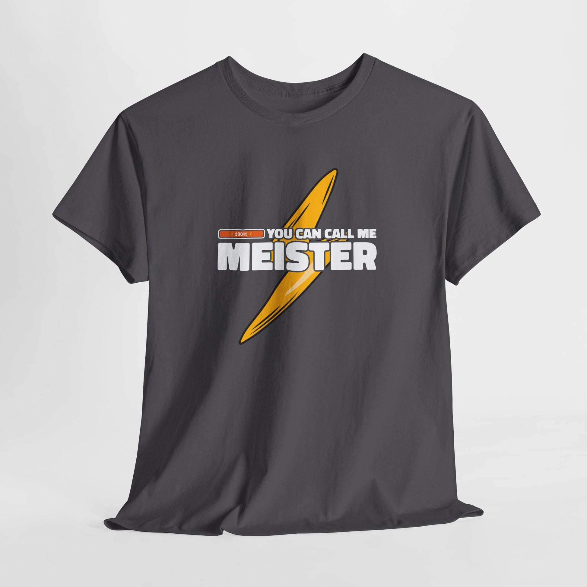 Elektriker T-Shirt - Call me Meister - Elektriker Meister bestanden - Lustiges Geschenk Shirt