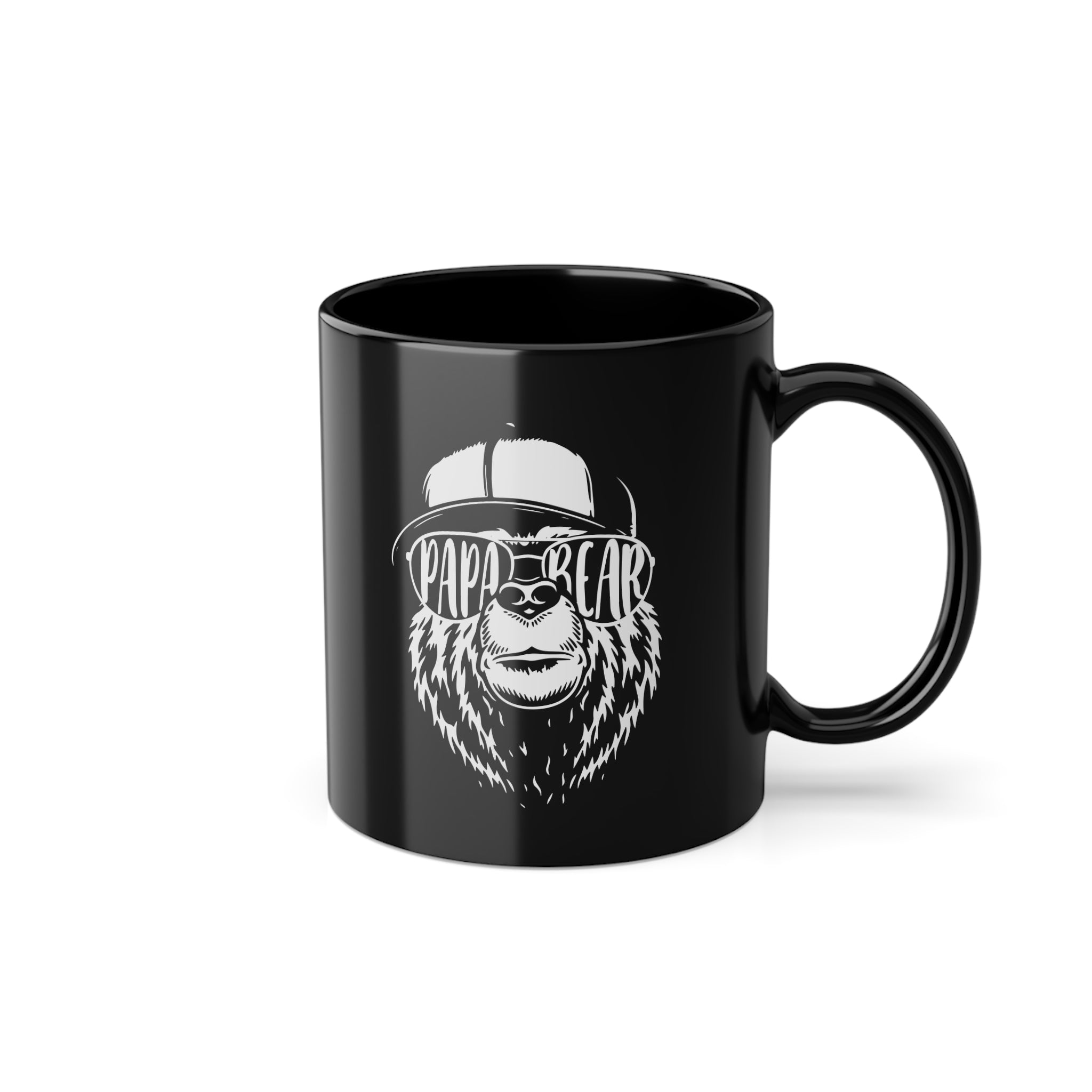 Papa Vatertag Shirt - Papa Bär Papa Bear - Bär mit Sonnenbrille - Lustige Vatertag Geschenk Kaffee Tasse