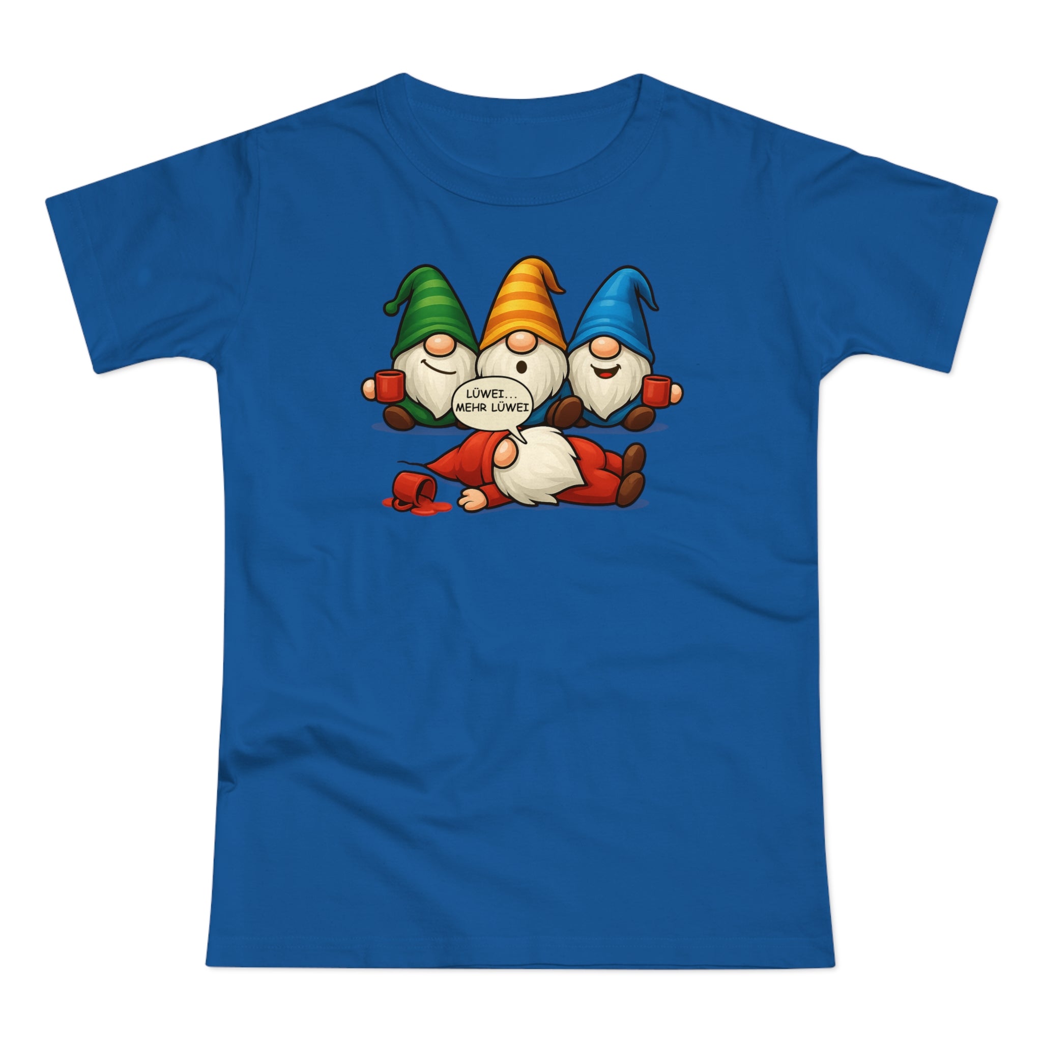 Lustige Glühwein Wichtel – Mehr Lüwei – Betrunkene Weihnachtsgnome Frauen Shirt