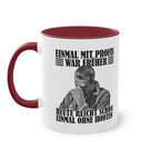 Werkstatt Tasse Einmal mit Profis war früher - heute reicht schon einmal ohne Idioten Tasse zweifarbig