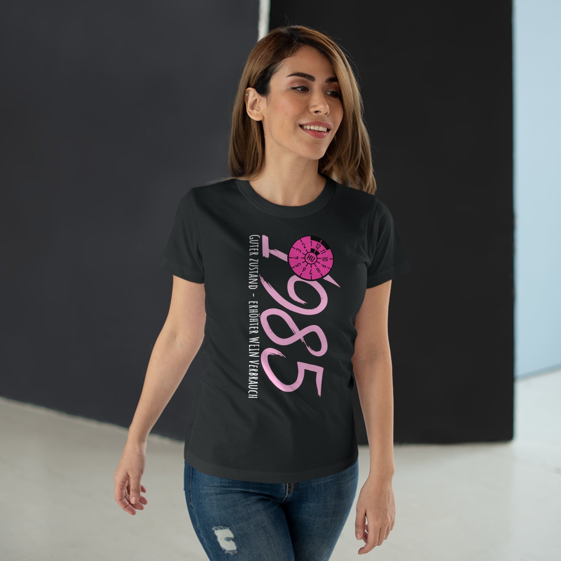 1985 Damen Geburtstagsshirt | Guter Zustand, erhöhter Weinverbrauch | Lustiges Shirt zum 40. Geburtstag | TÜV Plakette Design