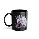 Einhorn kotzt Regenbogen Lustige Kaffee Tasse