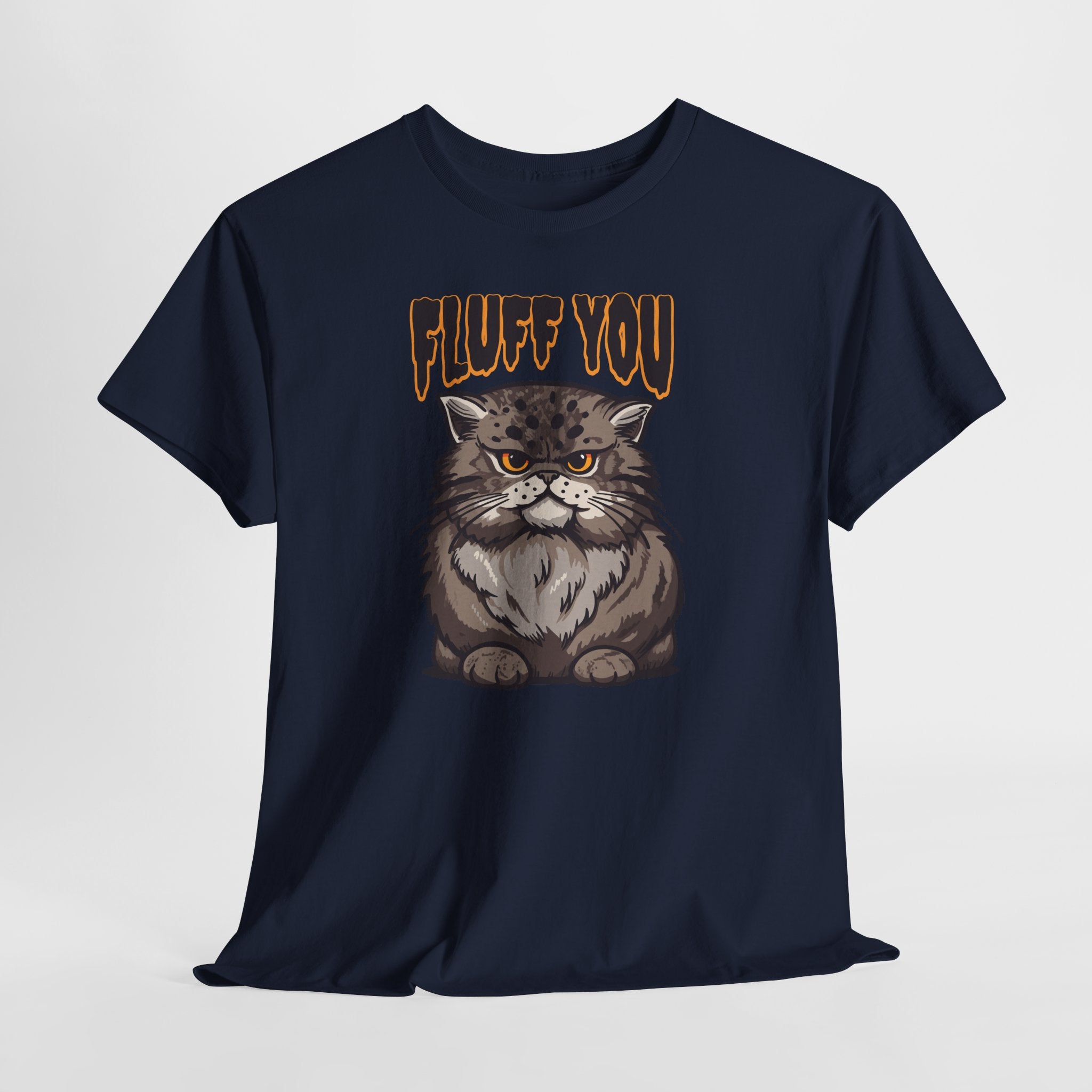 Fluff You Katzen T-Shirt – Lustige Grumpy Cat Illustration für Katzenliebhaber