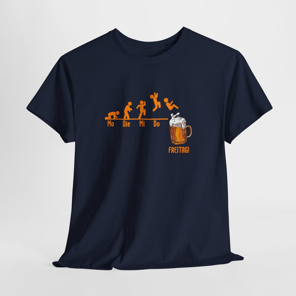 Wochentage Bis endlich Freitag - Lustiges Bier T-Shirt