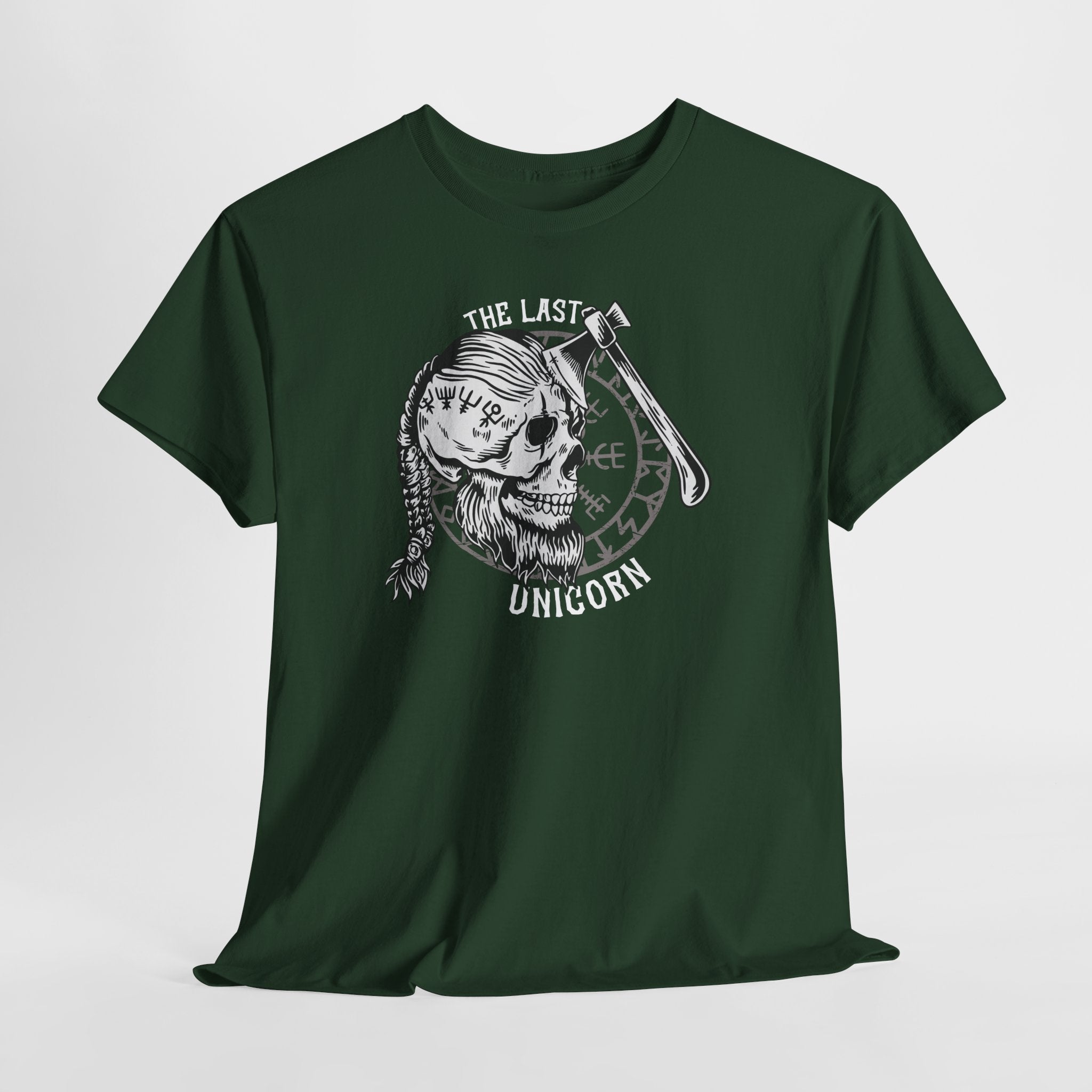 The Last Unicorn – Wikinger Schädel Axt Design T-Shirt