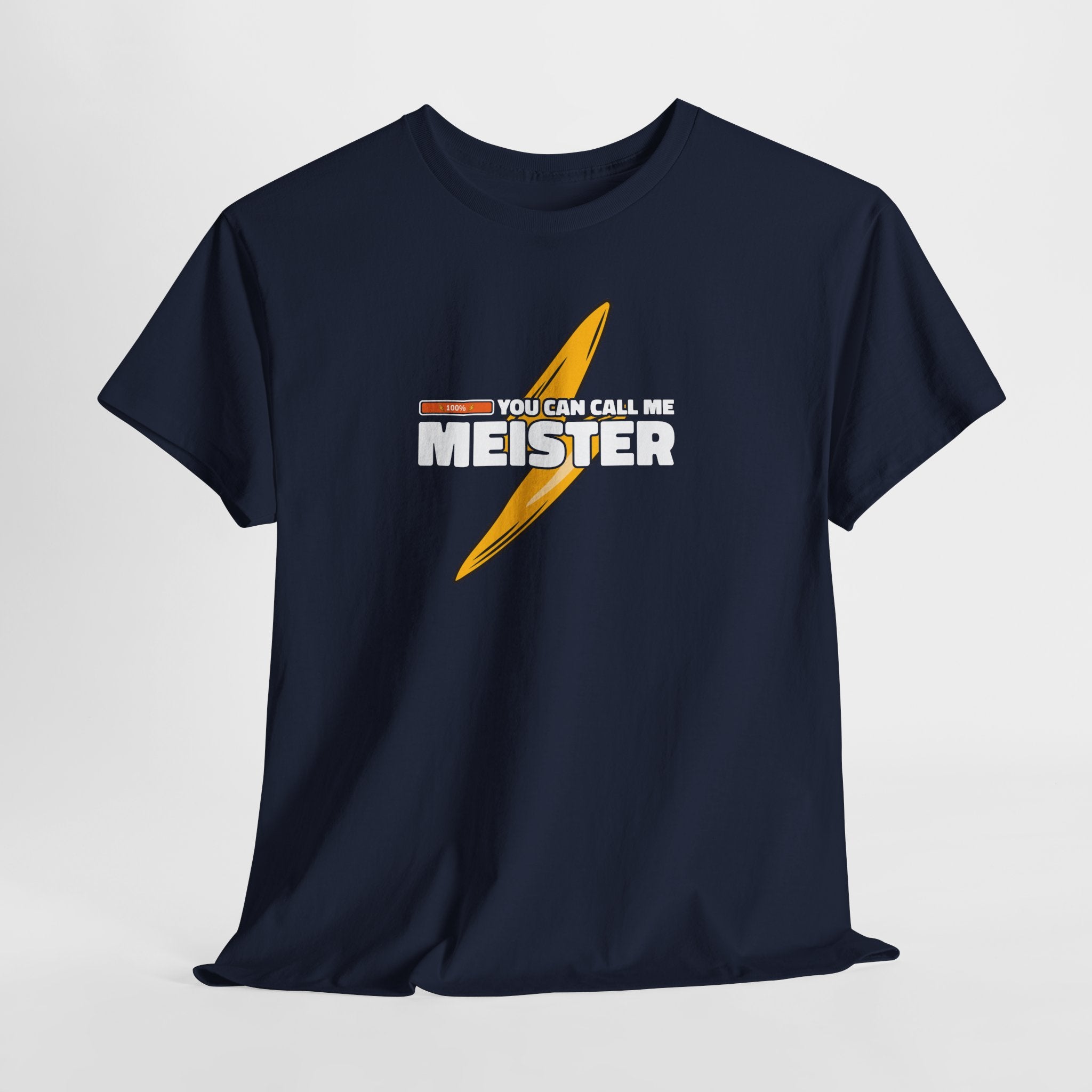Elektriker T-Shirt - Call me Meister - Elektriker Meister bestanden - Lustiges Geschenk Shirt