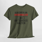 Schlüpfer An Anschnallen Und Schnauze Halten – Lustiges Sprüche T-Shirt für Männer & Frauen