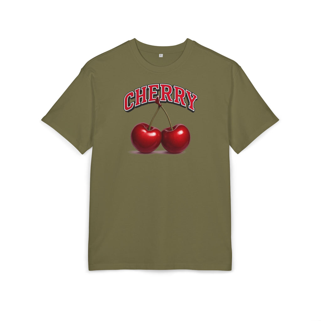Cherry – Retro College Style Shirt für Frauen - Unisex Oversized T-Shirt