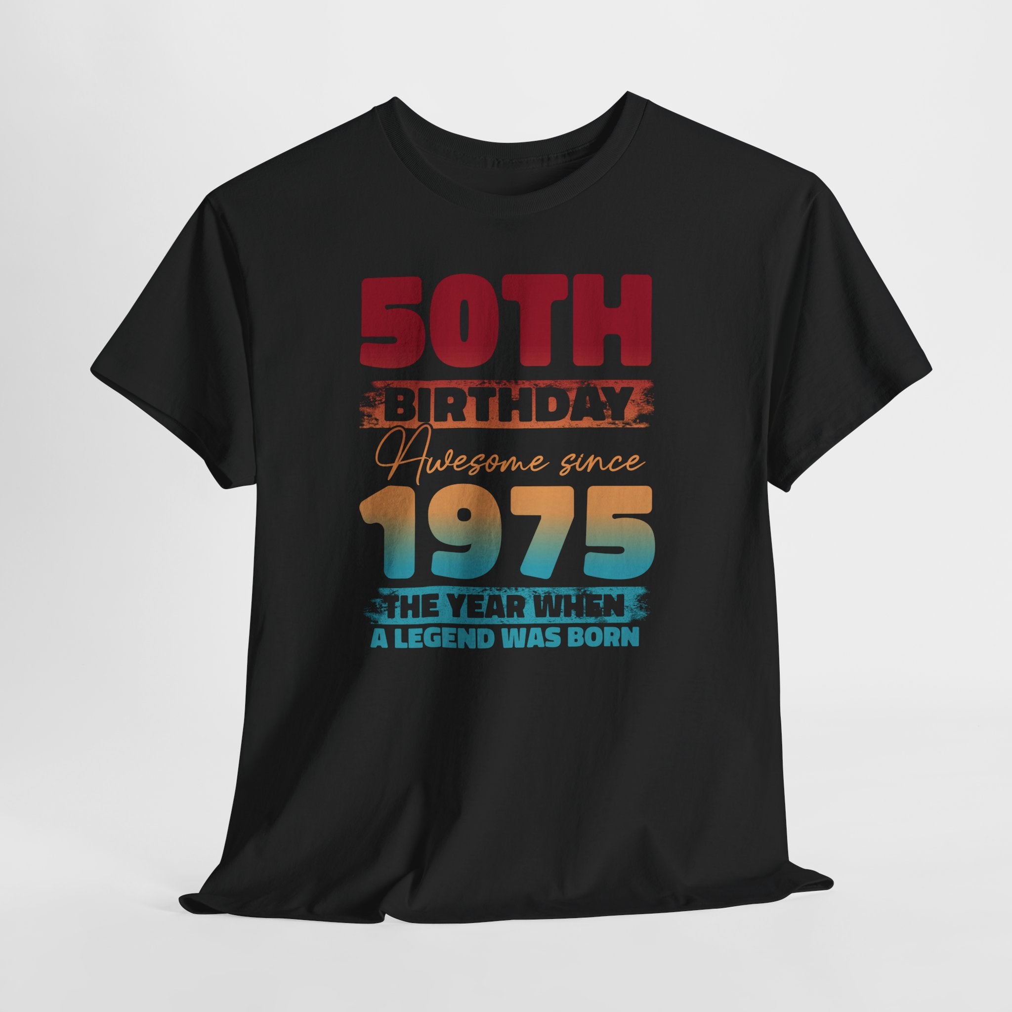 50. Geburtstag Vintage Retro Limited Edition Geboren 1975 Legend Was Born Geschenk T-Shirt