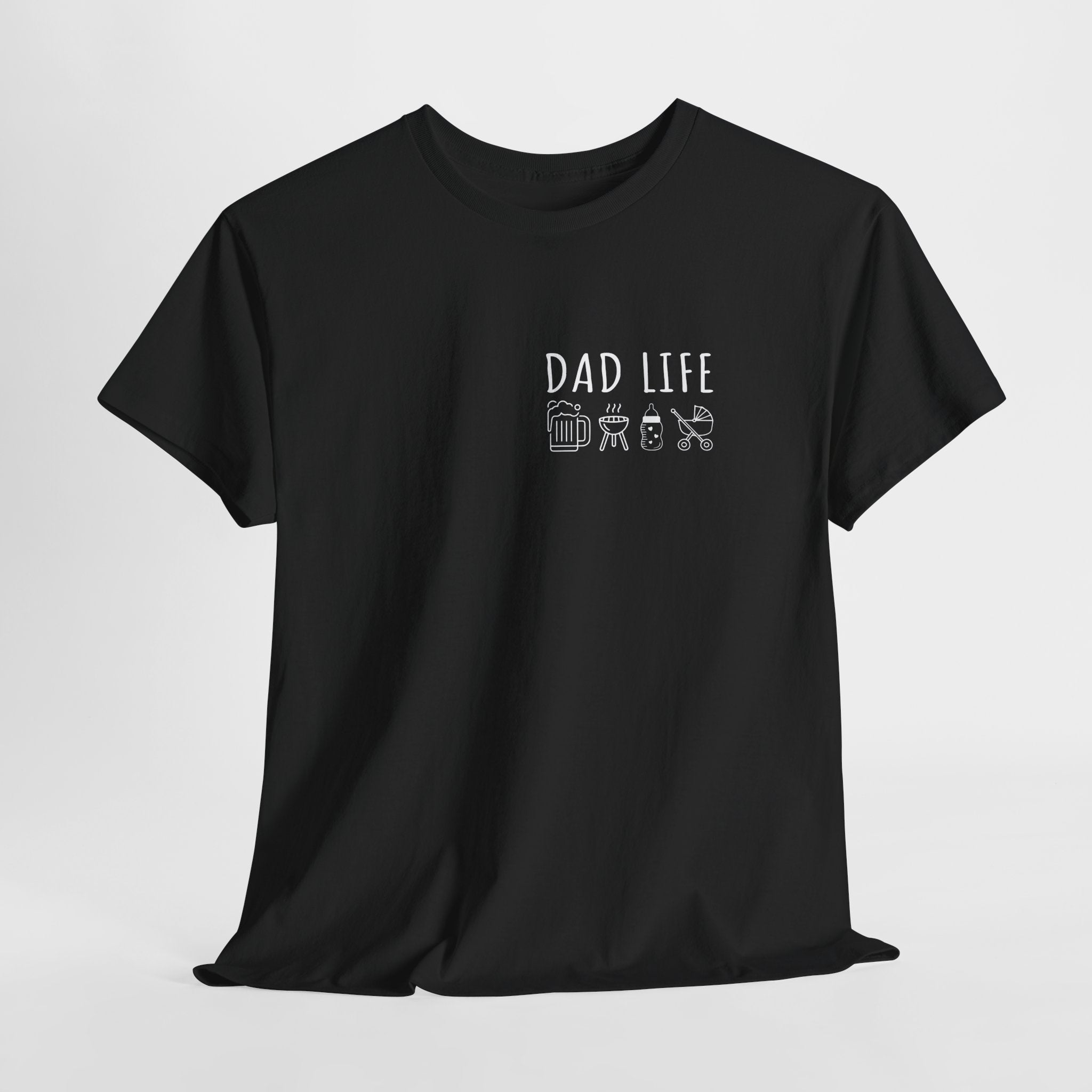 Dad Life T-Shirt – Lustiges Papa Shirt mit Bier, Grill & Baby