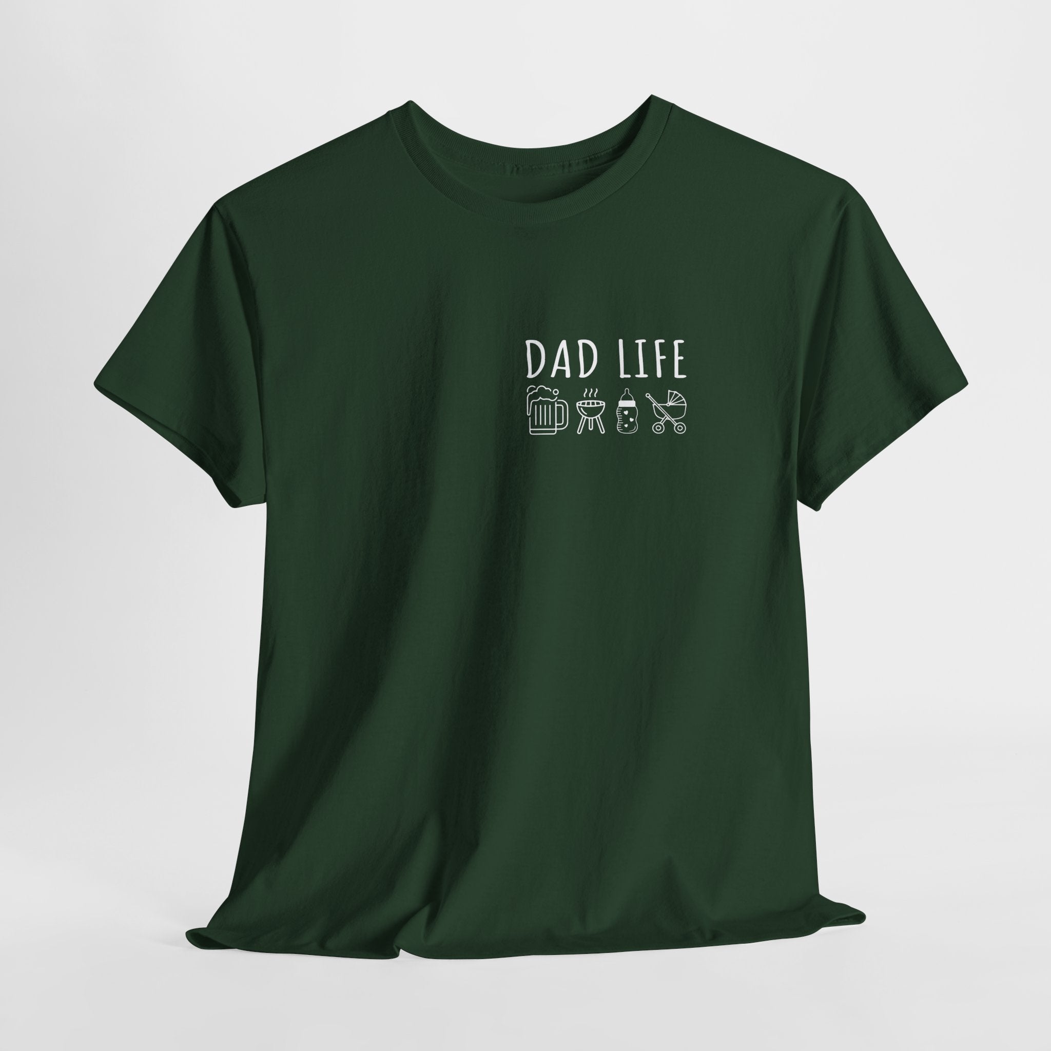 Dad Life T-Shirt – Lustiges Papa Shirt mit Bier, Grill & Baby