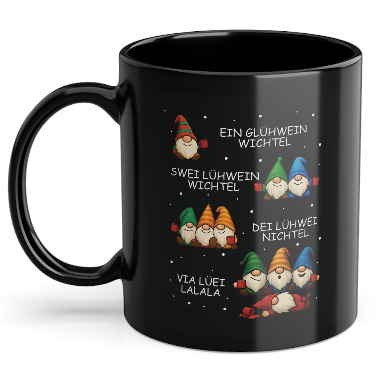 Lustige Glühwein Wichtel – Betrunkene Weihnachtsgnome Lustige Kaffee Tasse