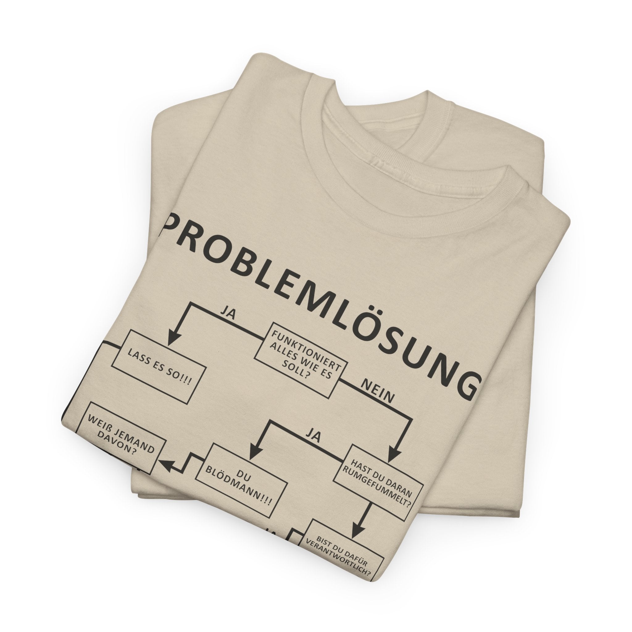 Problemlösung Shirt – Lustiges Flowchart T-Shirt für Männer & Frauen