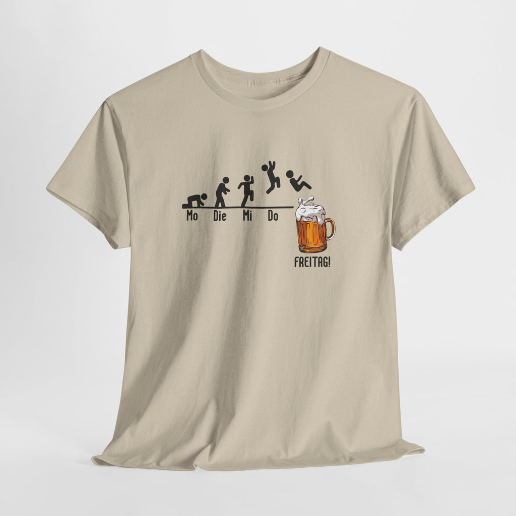 Wochentage Bis endlich Freitag - Lustiges Bier T-Shirt