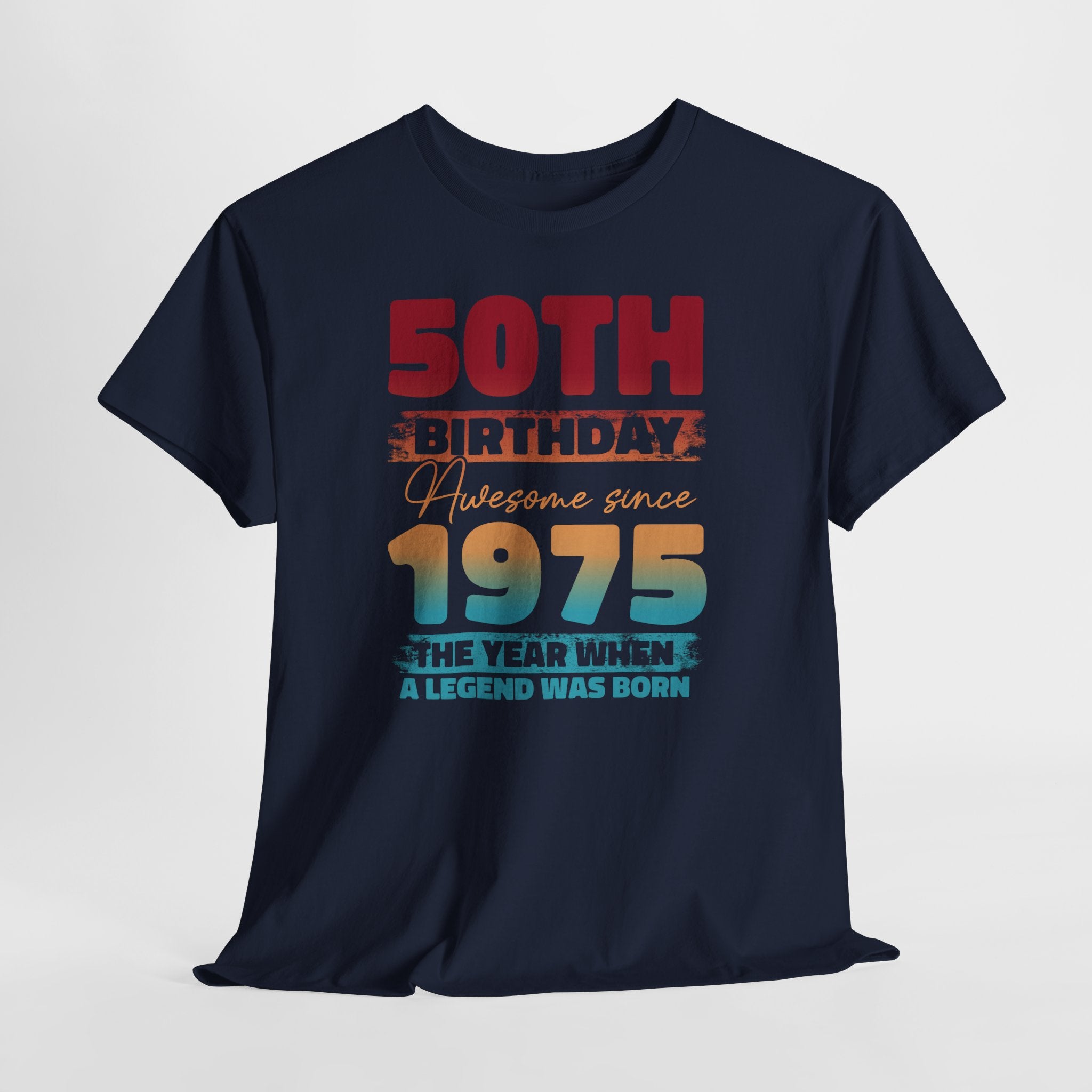 50. Geburtstag Vintage Retro Limited Edition Geboren 1975 Legend Was Born Geschenk T-Shirt