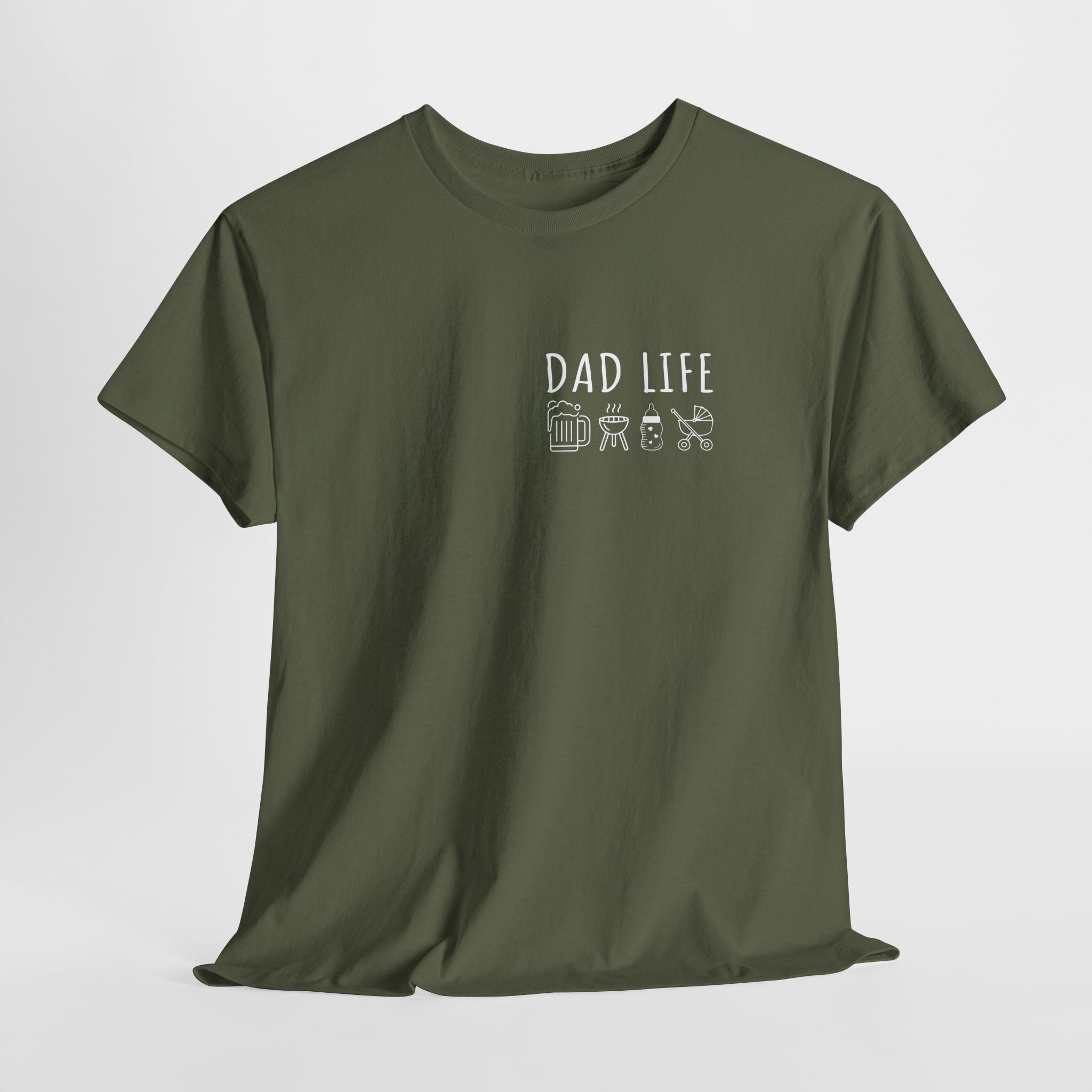 Dad Life T-Shirt – Lustiges Papa Shirt mit Bier, Grill & Baby