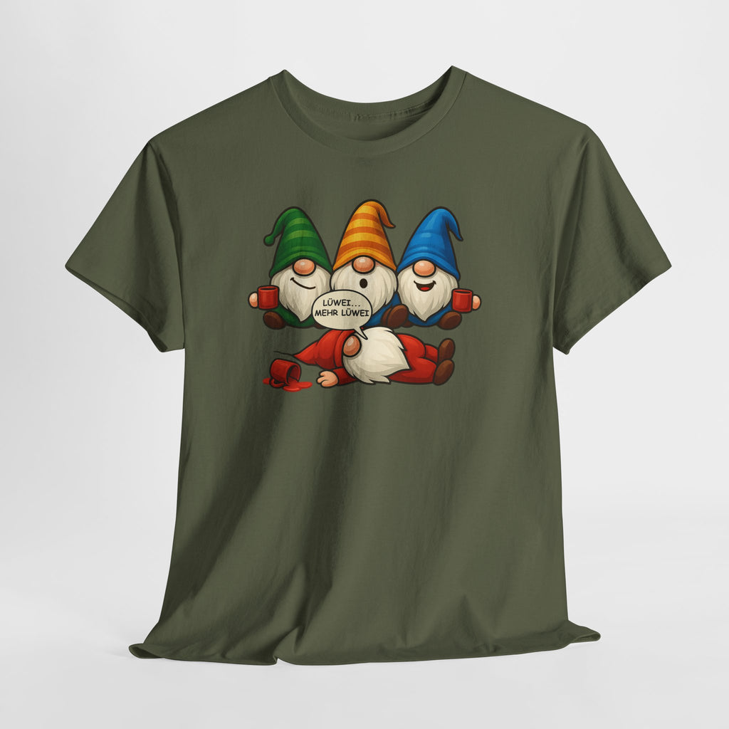 Lustige Glühwein Wichtel – Mehr Lüwei – Betrunkene Weihnachtsgnome Shirt