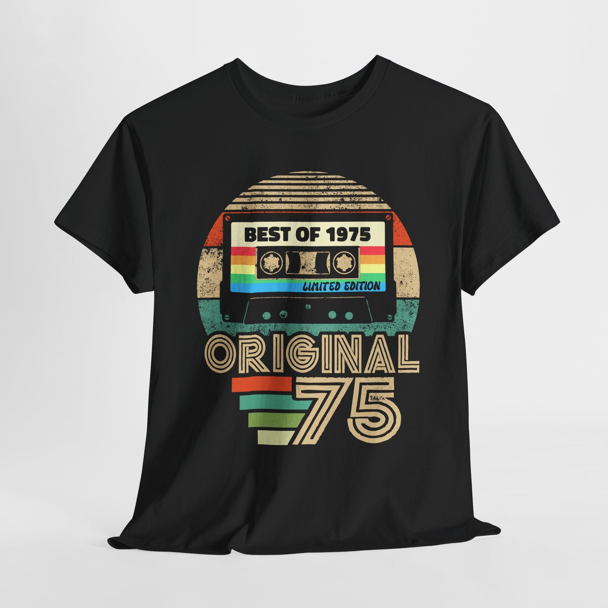 50. Geburtstag Original 1975 Best Of 1975 Retro Musik Kassette Limited Edition Geschenk T-Shirt