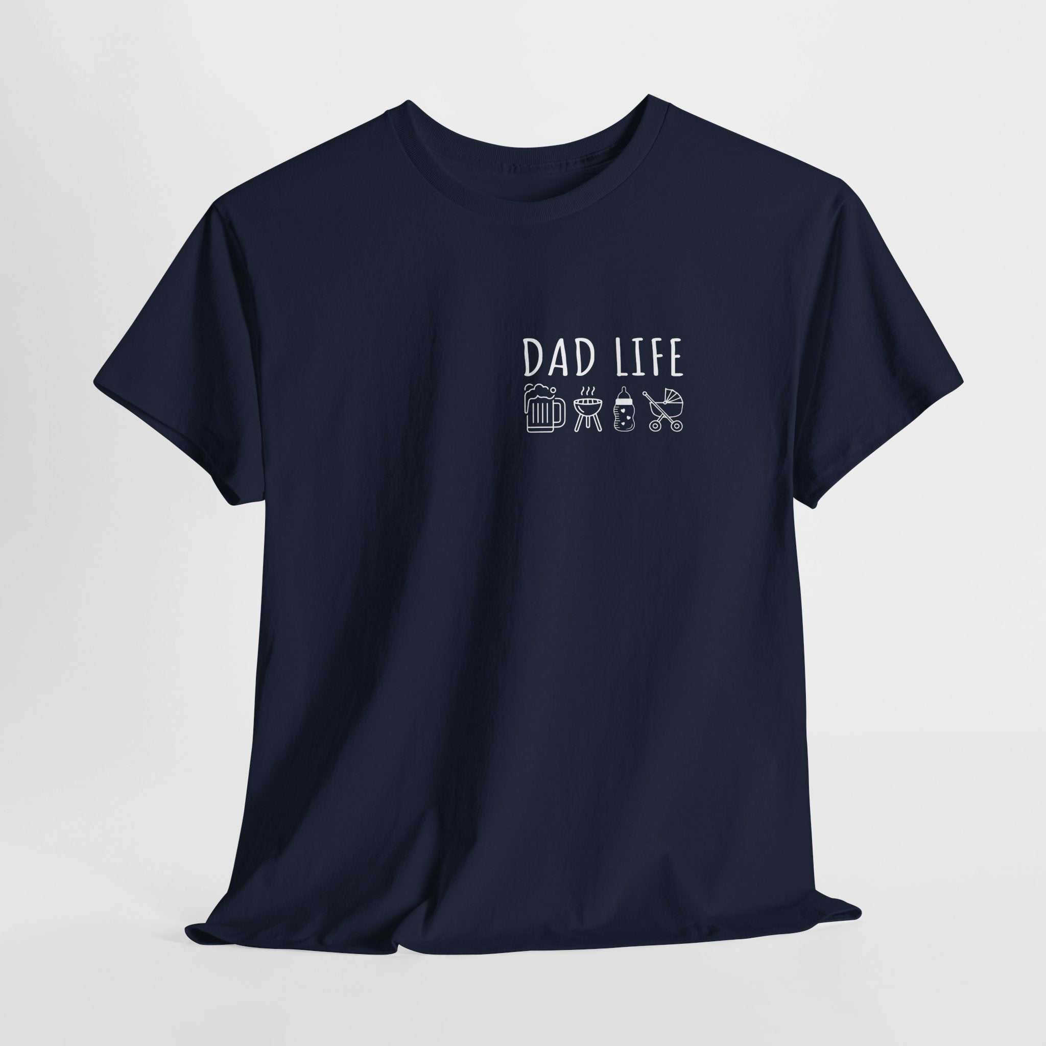 Dad Life T-Shirt – Lustiges Papa Shirt mit Bier, Grill & Baby
