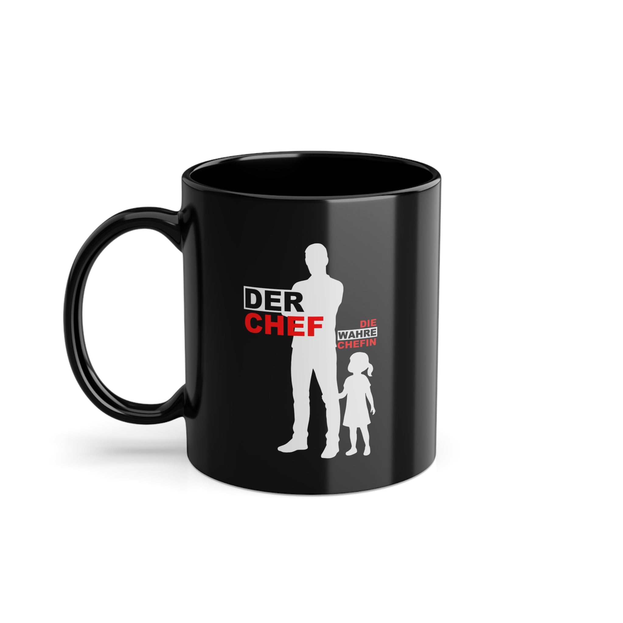 Vatertag Papa Shirt - Papa Chef Und Tochter Die Wahre Chefin - Lustige Geschenk Kaffee Tasse